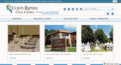 Desktop Screenshot of coonrapidsciviccenter.com